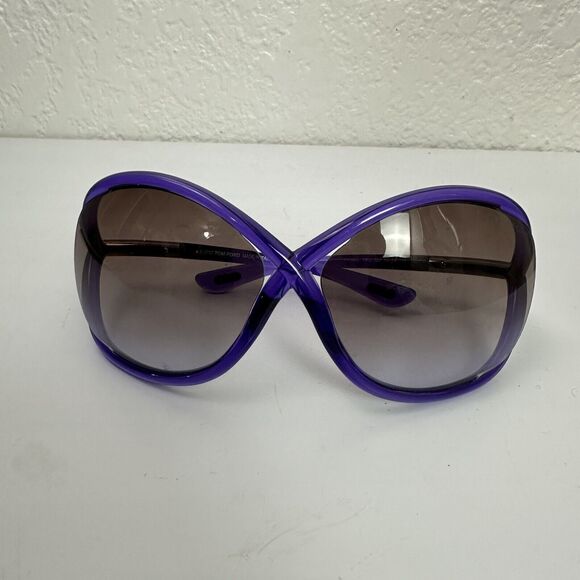 Tom Ford TF9 Whitney Cross Bridge Sunglasses 64mm Purple Oversized Womens Shades main image 6